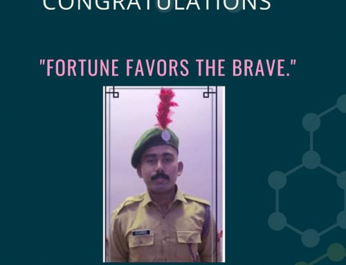 Congratulations to Abdul Ameen M R for getting selected for Army Attachment Camp at 22 Raj Rif Bengaluru.