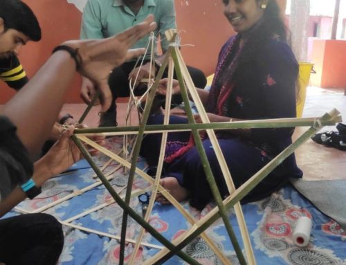 Making of Eco friendly Christmas star